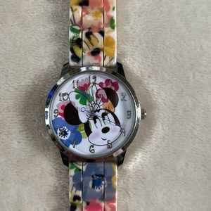 Disney Minnie Mouse watch ladies rubber band